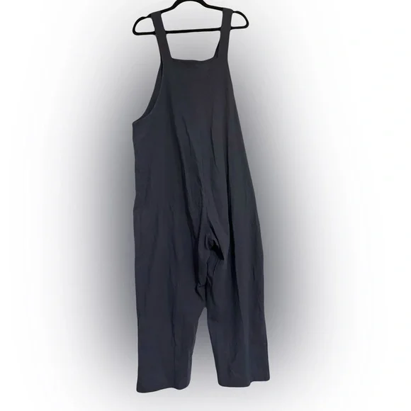 Women's Blue Linen Overalls - Picture 7 of 8